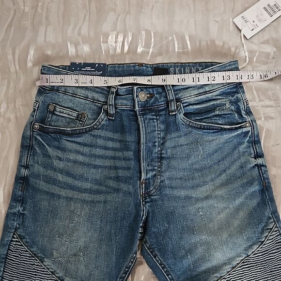 H&M Men Skinny Jeans 30 Light Blue Washed - Picture 5 of 16